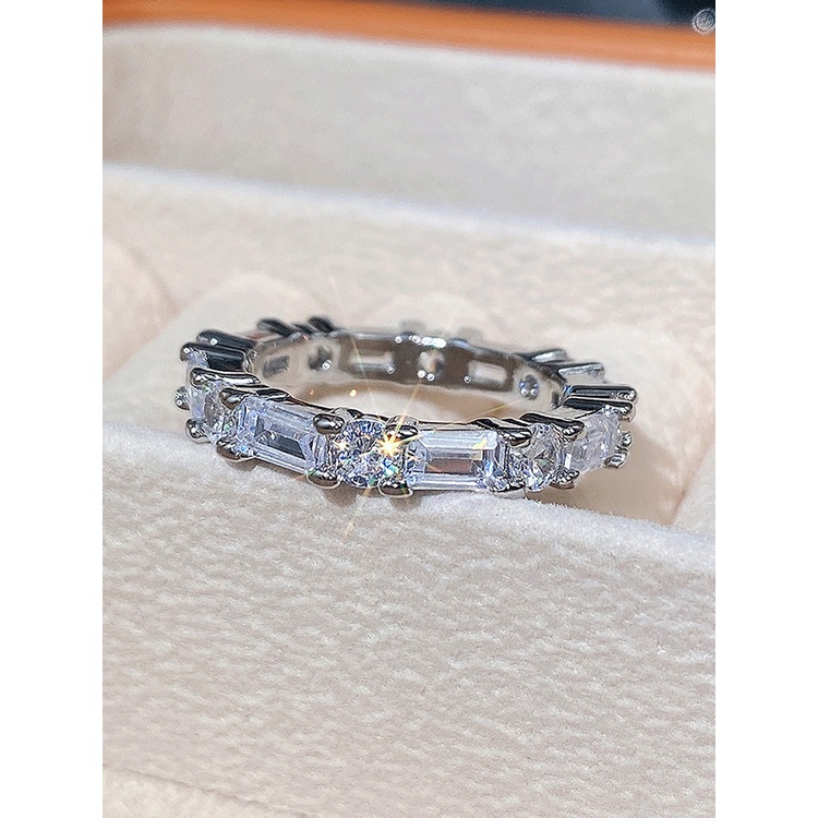 Cincin Kristal Cubic Zirconia Serbaguna Untuk Aksesoris Pengantin Wanita