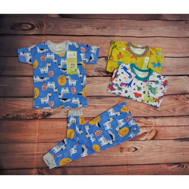  Velvet  Junior  Setelan Baju  Pendek Celana Panjang Motif 