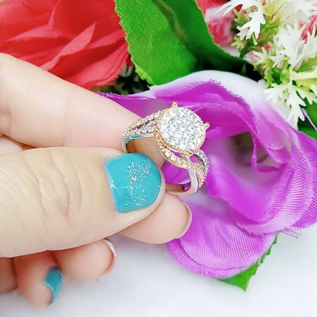 Cincin kombinasi Permata B016