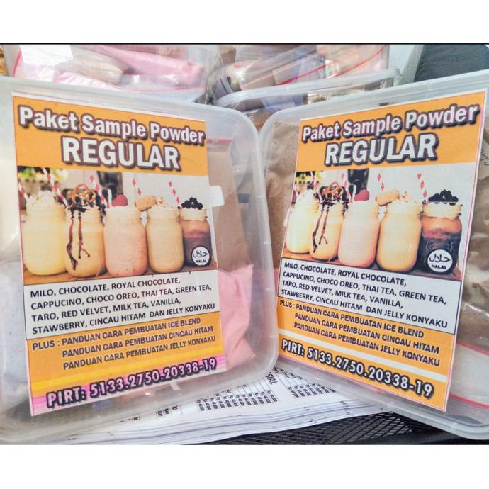 

@=@=@=@=] Bubuk Powder Drink Reguler 12 Rasa Plus Jelly Cincau-Paket Coba Bubble