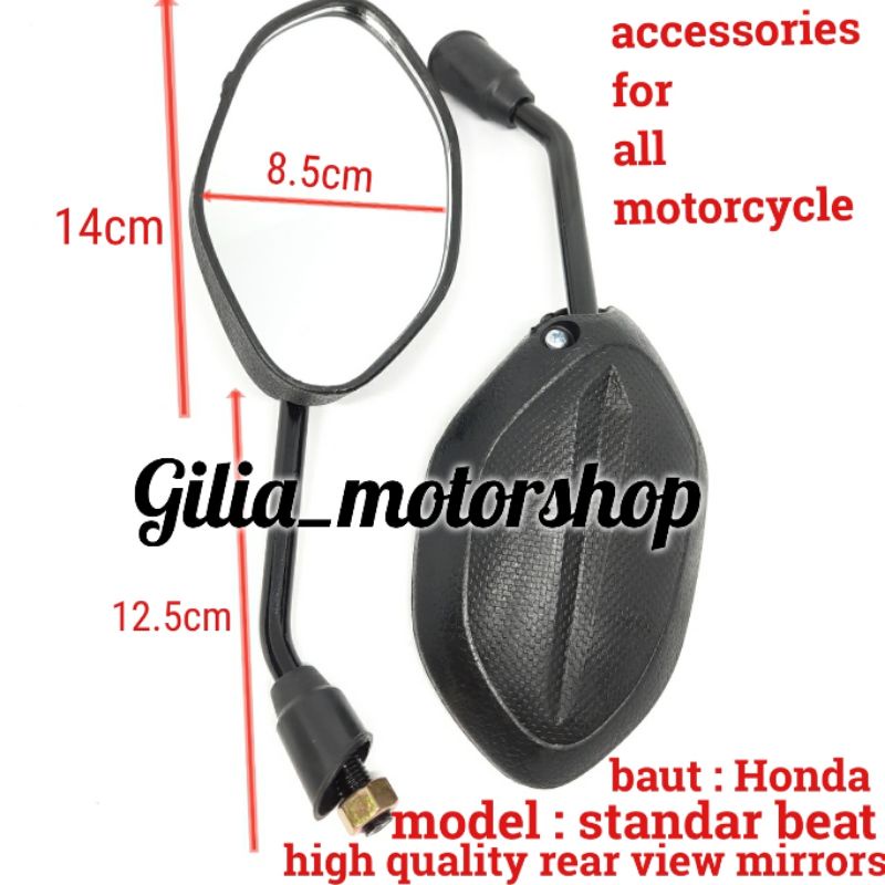 Spion Standart Beat Spion Model Beat Standar Untuk Semua Motor Honda Vario Supra Scoopy