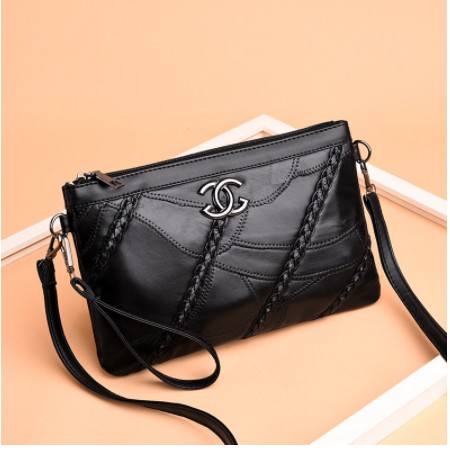 CYS Tas Selempang Wanita Kepang Import Kulit halus Terbaru Clutch Bag Sling Grosir COD T141