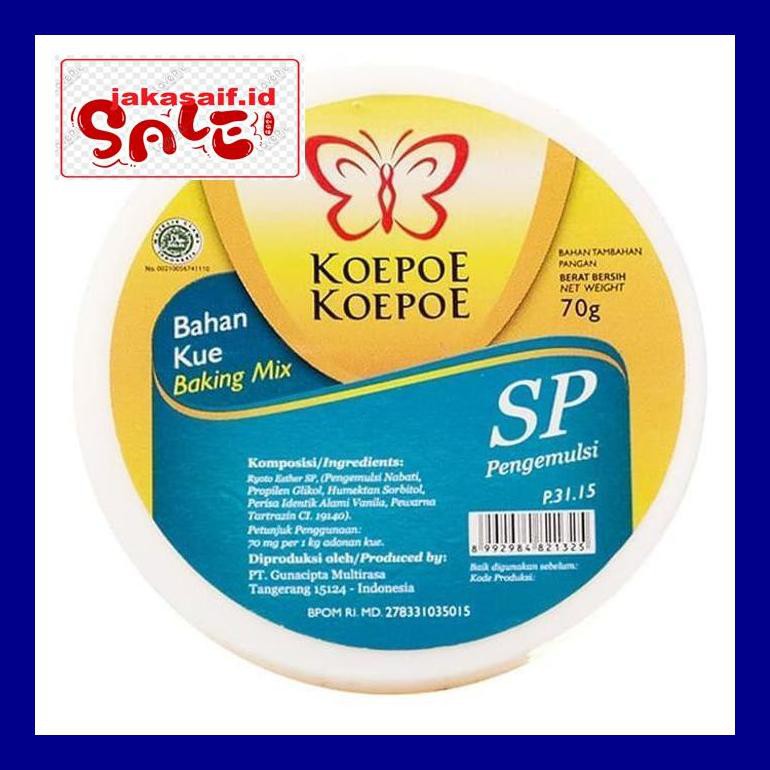 

Jak5D0Yh Koepoe Koepoe Sp / Bahan Kue Sp / Pengemulsi / Baking Mix 70G D50Jaks