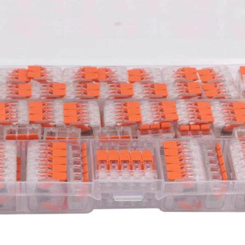 Btsg 75Pcs Untuk 221konektor Listrik Kawat Blok Clamp Terminal Kabel Dapat Digunakan Kembali A221-412 A221-413 A221-415