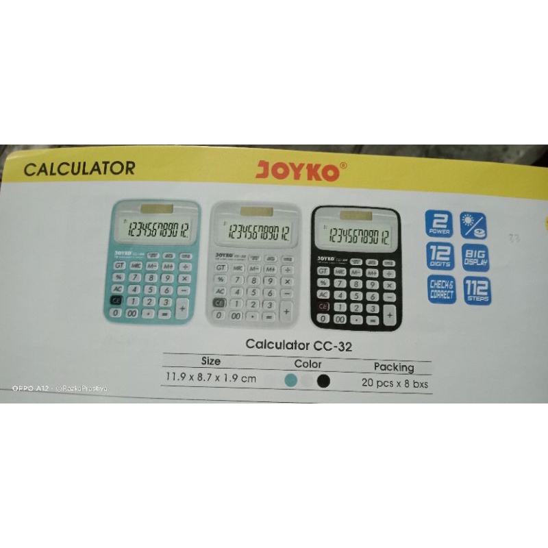 

kalkulator joyko cc 32
