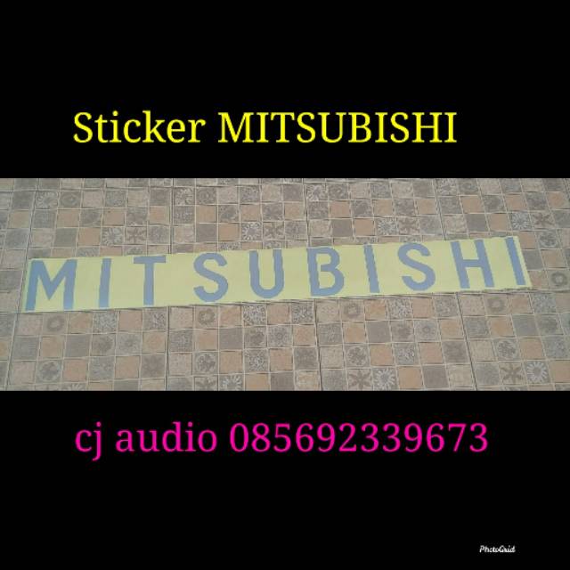 Sticker stiker pintu Bak belakang Mitsubishi L300 Pickup bak