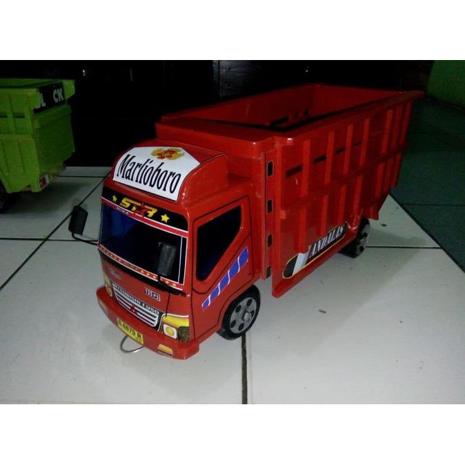 TURUN HARGA mainan mobil Truk Kayu / miniatur truk kayu HEMAT 30%