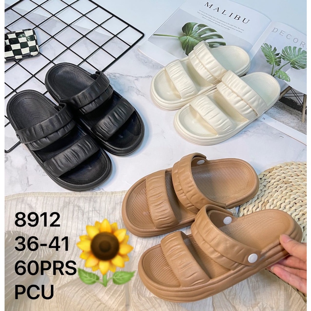 Sandal Karet Jelly Wedges Wanita import Model Terbaru Original Kekinian by AGUNG STYLE Balance 8912