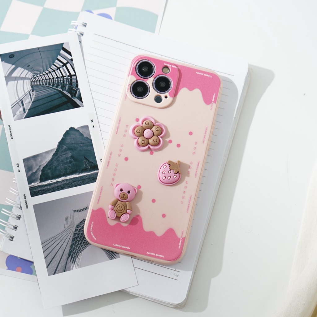 (3D4) Softcase Macaron Timbul 3D For All Type Oppo Reno 7 5G - A76 - Reno 7 5G - A76 -Reno 7 5G - A7