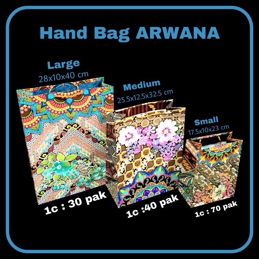 

FBI Hand Bag Kertas Arwana Batik/Goodie Bag/Tas Tenteng/Tas Kue