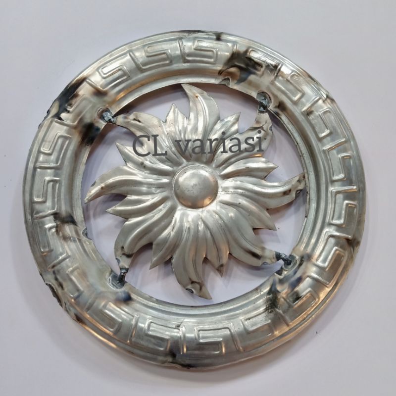 ring bunga matahari plat besi 2muka ornamen hollo fan stenlis roda engsel