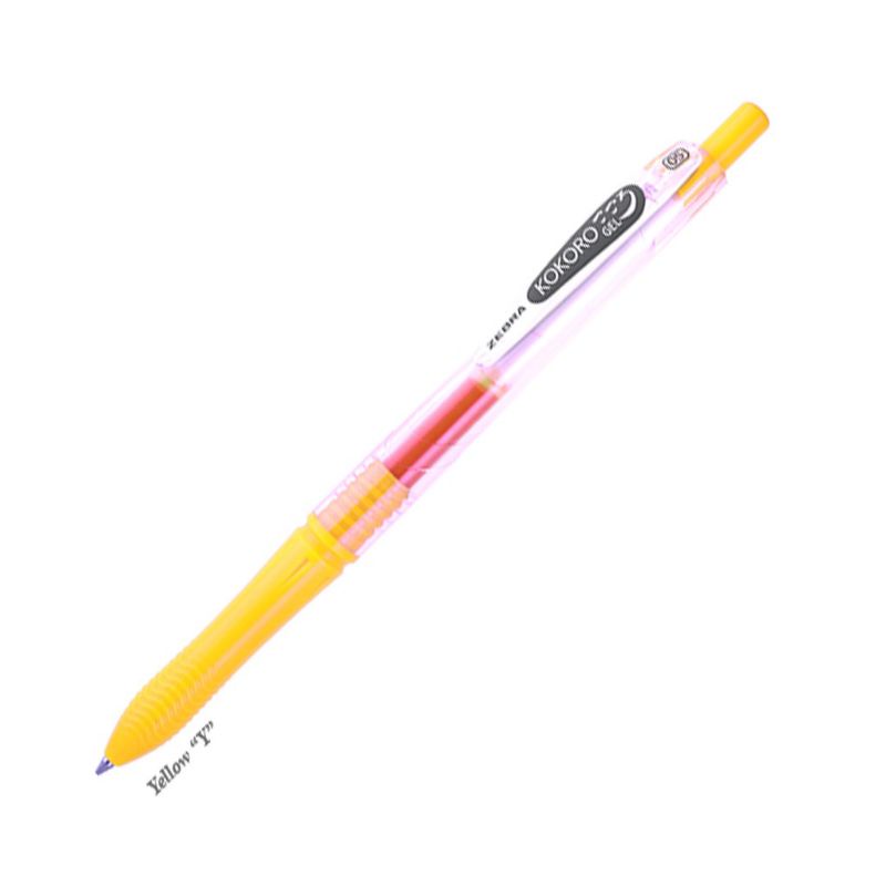 

BULPEN ZEBRA KOKORO GEL 0.5mm YELLOW 1 PCS