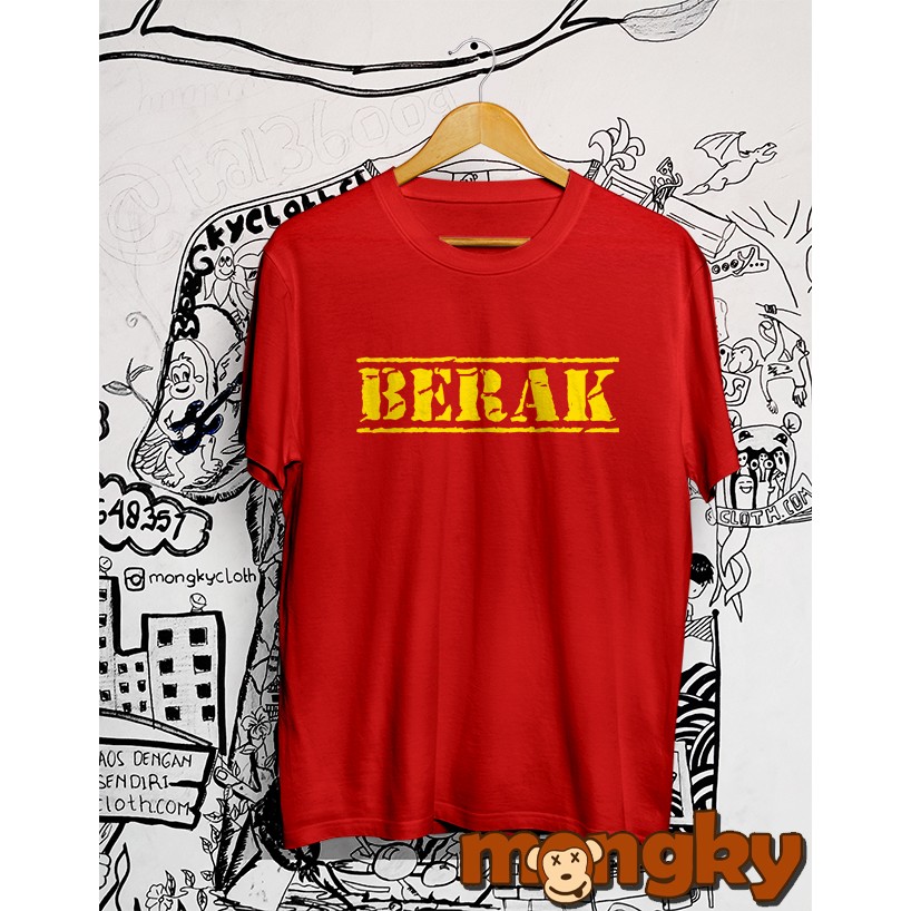 Baju Kaos Merah Cabe BERAK