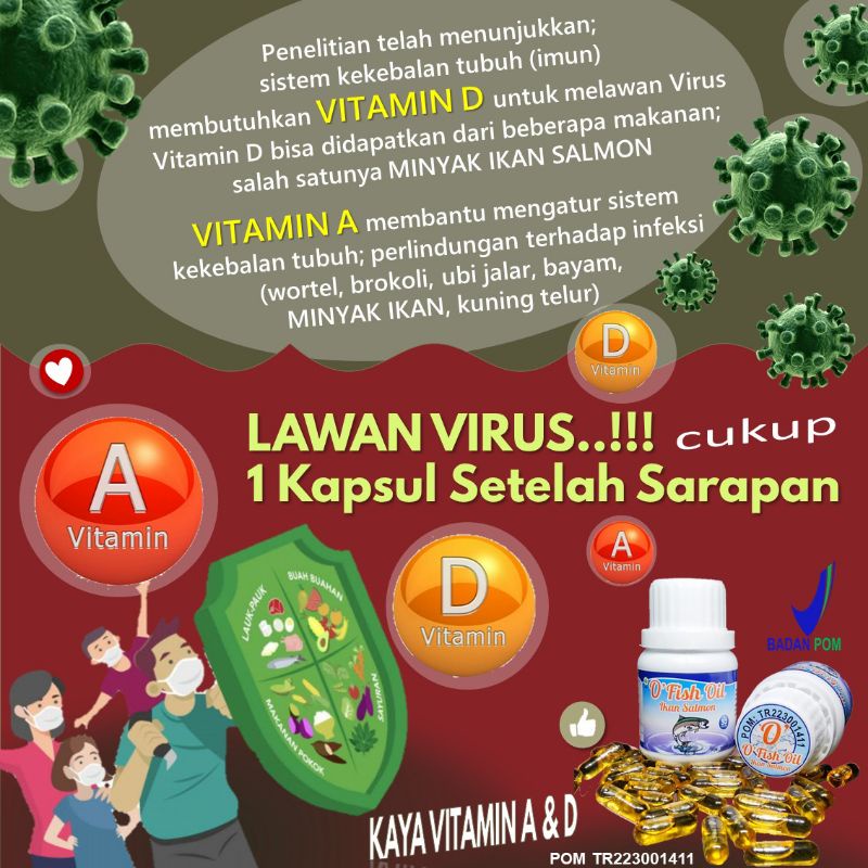 [Best Seller] Minyak Ikan O`Fish Oil Ikan Salmon Penambah Nafsu makan dan Kecerdasan Anak