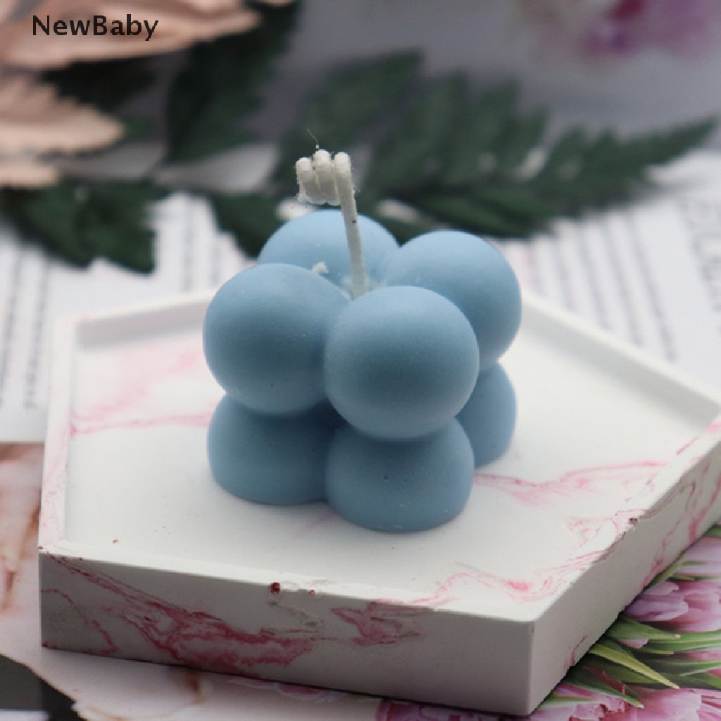 NewBaby DIY Candles Mould Wax Aromatherapy Plaster Silicone Mold Handmade Cube Soap Mold ID