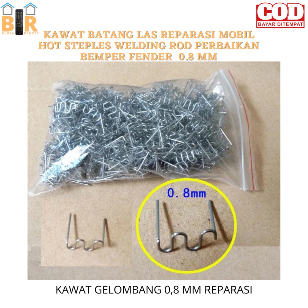 Kawat BATANG LAS REPARASI MOBIL HOT STEPLES WELDING ROD PERBAIKAN BEMPER FENDER  0.8mm