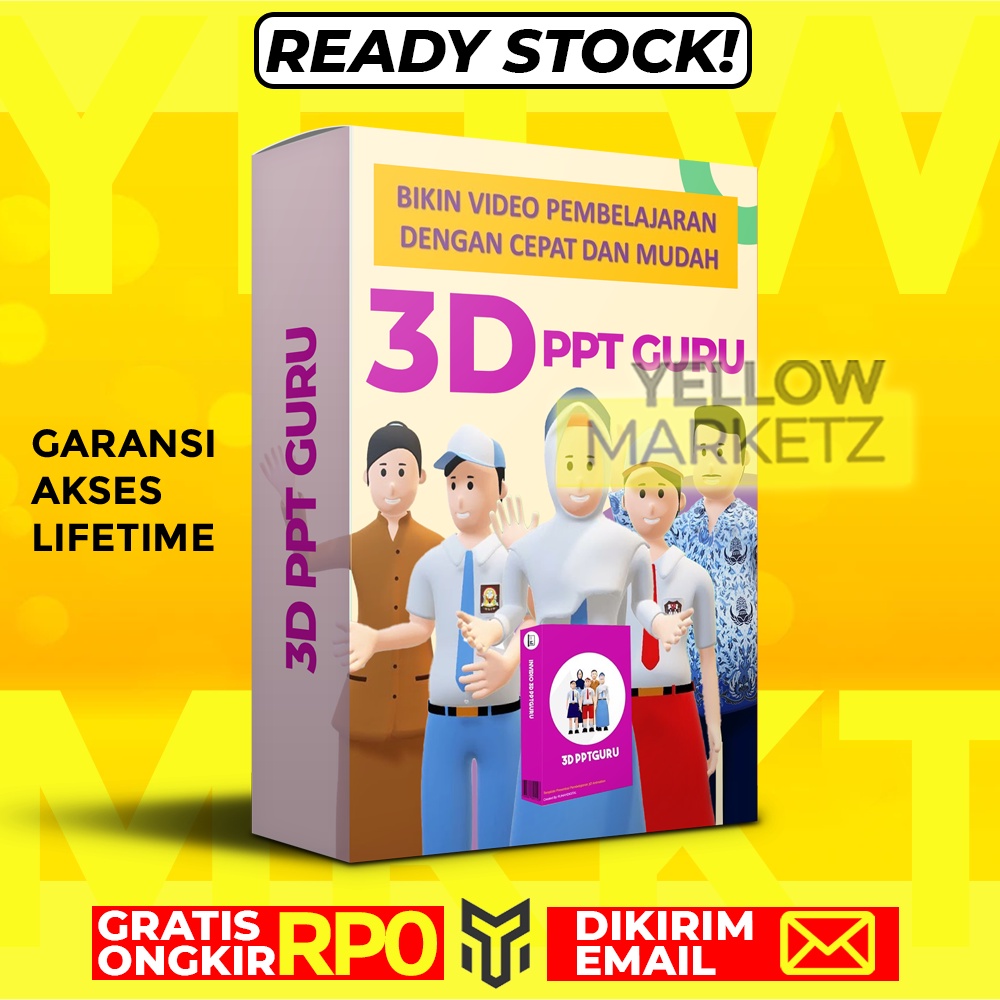 INVIDEO 3D POWERPOINT GURU - 3D PPT Presentasi Pengajaran Guru Siswa Animasi Video