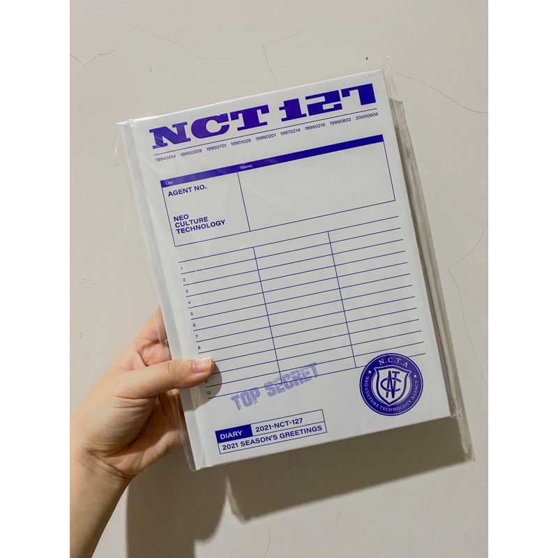 [READY STOCK] SEASON GREETINGS NCT 127 2021 HARD COVER DIARY