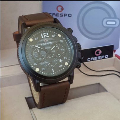 CRESPO  C5021 WATCH - JAM TANGAN KULIT