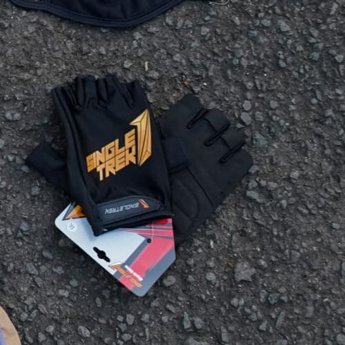 Jual Sarung tangan sepeda Singetrek Black GOLD Gloves lipat gunung brompton - XXL, Hitam