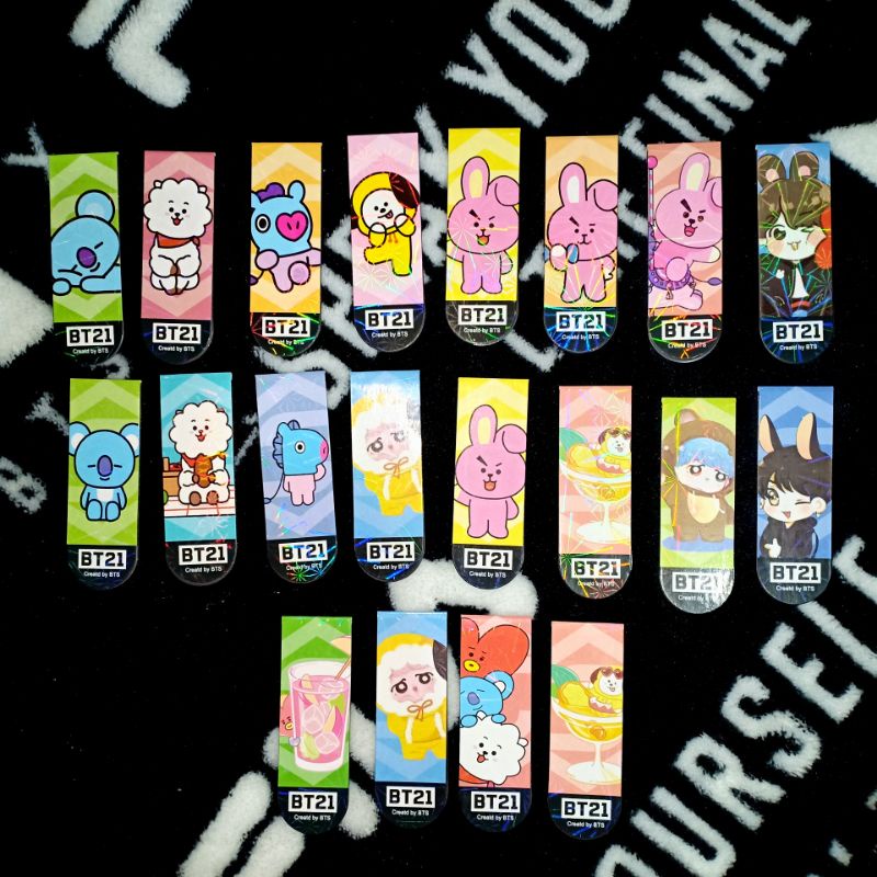 

Bookmark BT21 Pembatas Buku Magnet BTS Kpop Cooky Koya RJ Tata Chimmy Mang Shooky