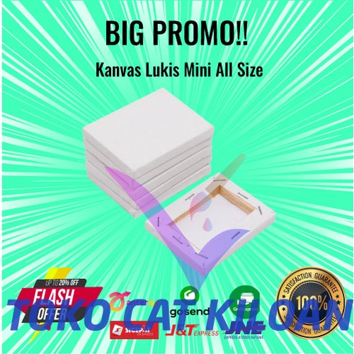 

Kanvas Lukis MINI + SPANRAM UNIVERSAL STRETCHED PRIMED COTTON CANVAS - TERMURAH