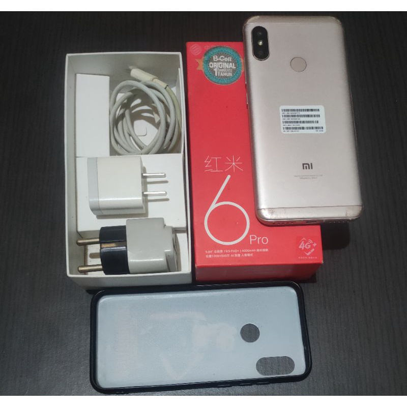 xiaomi redmi 6 pro 4/64 second fullset ori