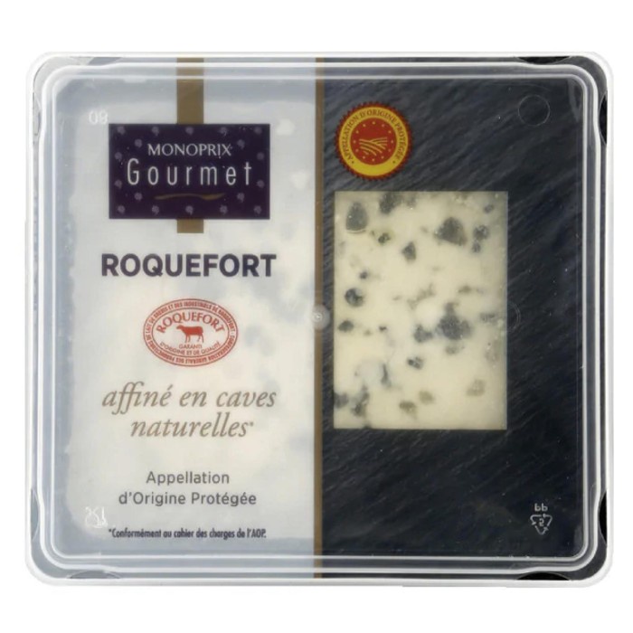 

Monoprix Gourmet Premium Roquefort Sheep Milk Blue Cheese Pdo