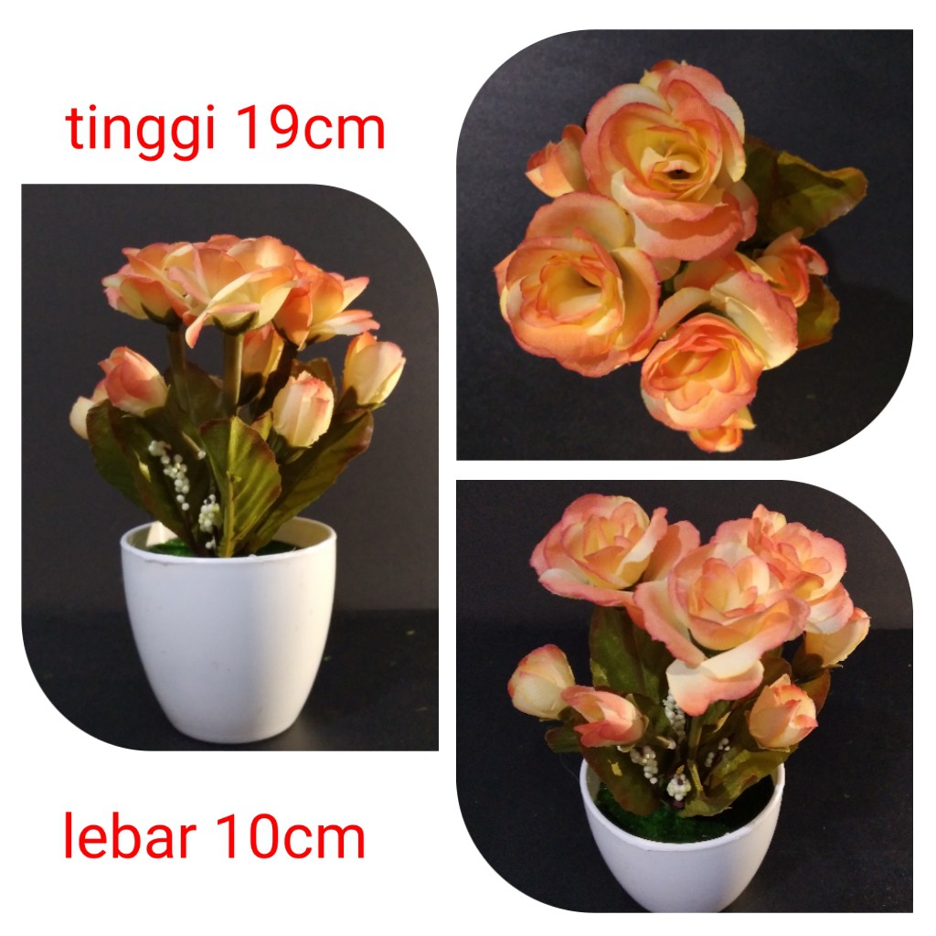 AP6016 Bunga Plastik Pajangan - Bunga Palsu Pajangan M663-4