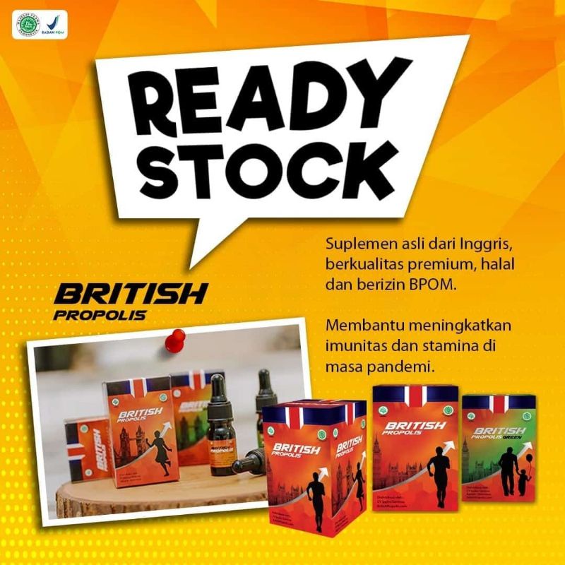 

BRITISH PROPOLIS -HERBAL BPOM HALAL (free gift)