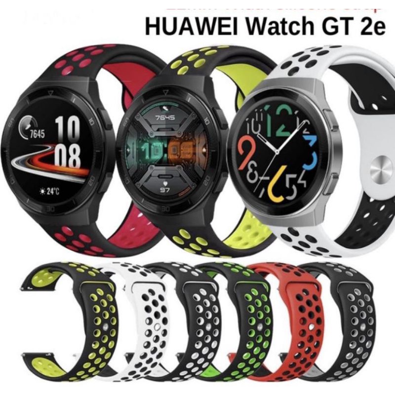 Strap Tali Jam Huawei Watch GT 2 (42mm) GT 2 (46mm) GT 2E 46mm GT 2 Pro - Nike Rubber Silikon Sporty