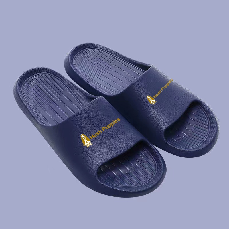 Hush Puppies Sandal pria rumah dalam ruangan non-slip kamar mandi mandi pasangan tebal bawah rumah musim panas lembut bawah sandal pria dan sandal