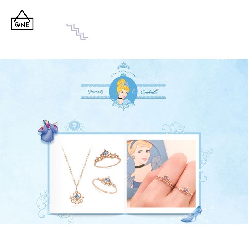 COD❤❤️Disney Style Cincin  925 Perak disesuaikan Hadiah Lloyd Luxurious Jewellery Cincin Lucu A one