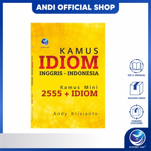 Penerbit Andi - Buku  Kamus Idiom Inggris-Indonesia, Kamus Mini 2555+Idiom