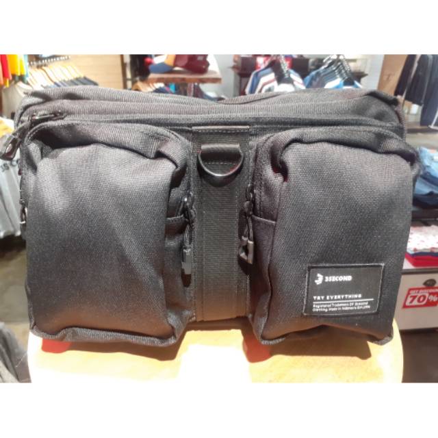 Waistbag 3SECOND HITAM 1106