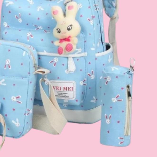 ➹ ✨✨ Tas Sekolah Anak Perempuan SD / Tas Karakter Anak / Tas Sekolah Anak Set 4In1 ➬