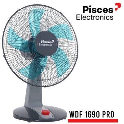 Kipas Angin Duduk / Desk Fan 16&quot; PISCES 1690 PRO dengan Teknologi Bearing &amp; Thermofuse