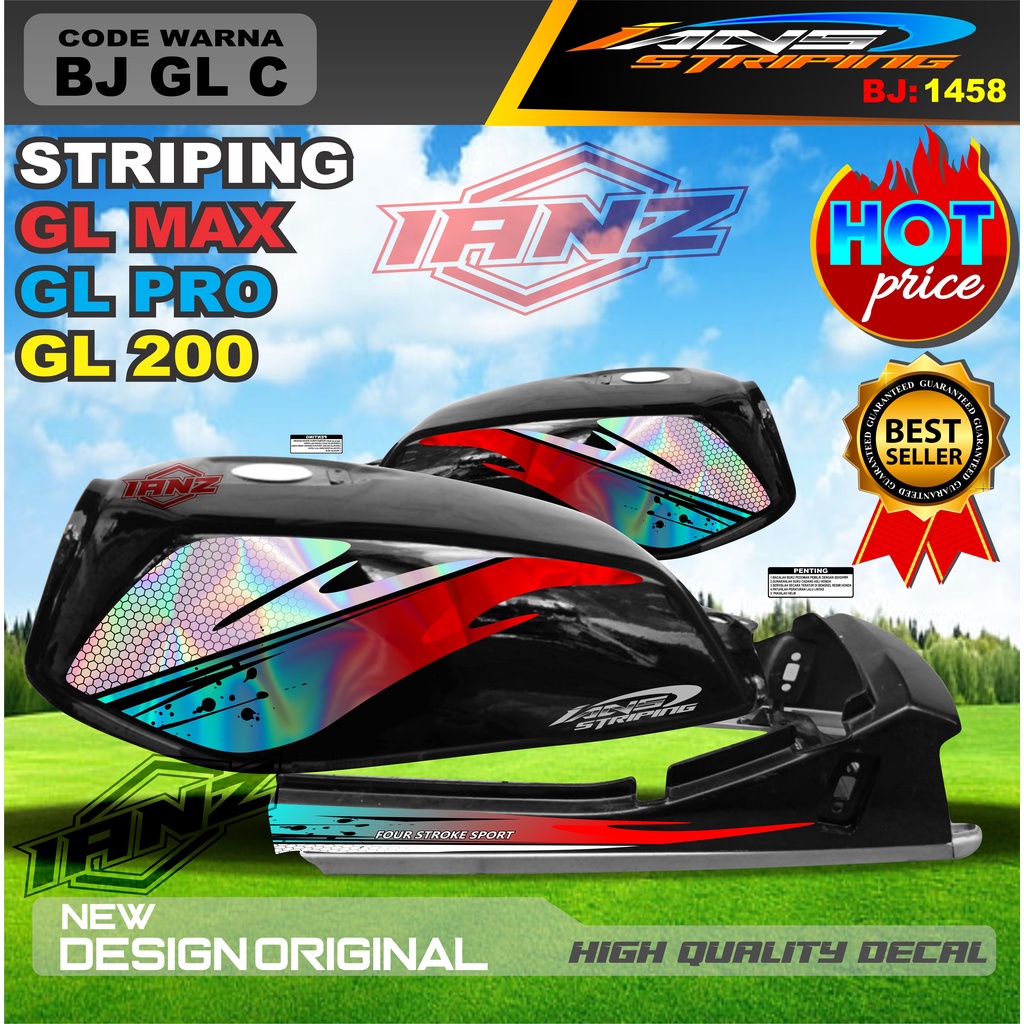 STICKER STRIPING GL PRO HOLOGRAM / STRIPING GL PRO MAX VARIASI HOLOGRAM / STRIPING GL