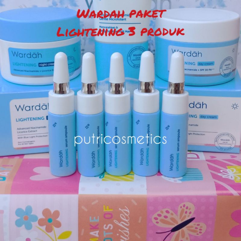 Wardah Paket Lightening Praktis 3 produk