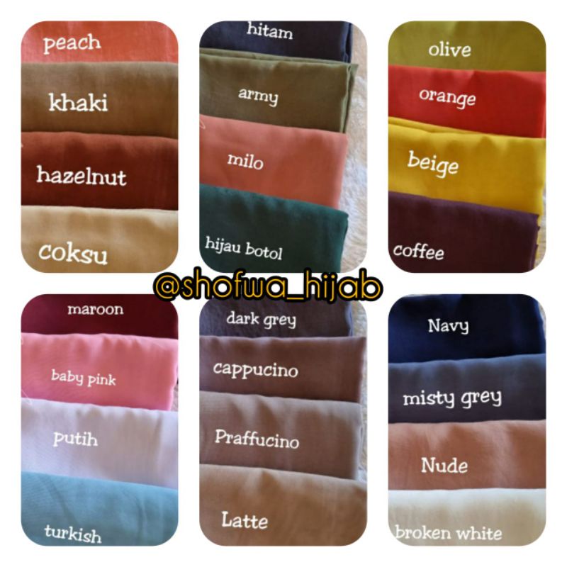 

Bouqet Hijab Bella square premium