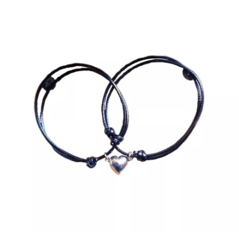 2 pcs gelang magnet/Sepasang Gelang Couple Magnet Gelang Tali Couple Magnet Attract-Couple Polos Love