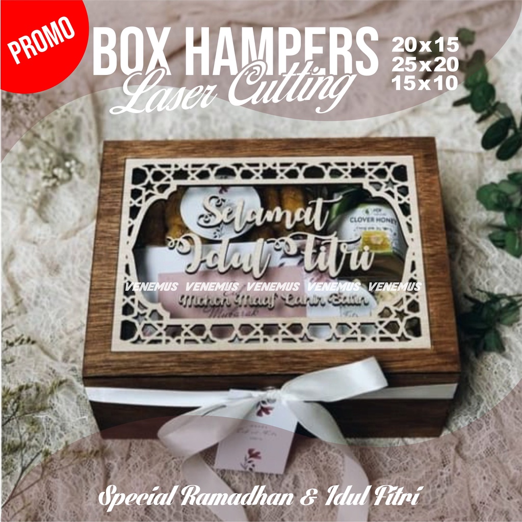 Kotak Hampers Gift Box Ramadhan Idul Fitri Laser Cutting Custom Free Design