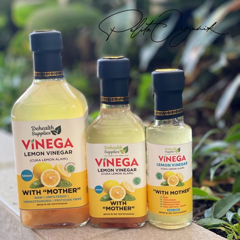 

Vinega Lemon Cider Vinegar dari Dehealth (Botol Kaca)