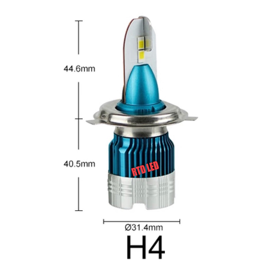 LAMPU LED MOBIL MINI LED H4 HEADLAMP MI2 LED MOBIL 50 WATT R079