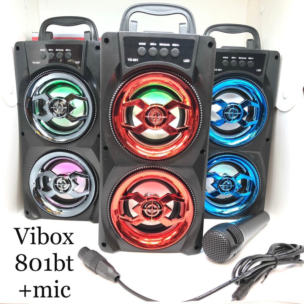 SPEAKER KARAOKE FLECO F-6581/6582 + MIC + REMOTE USB/BT/AUX/TF /vibox f-2021 / f-2022 &amp; yd809