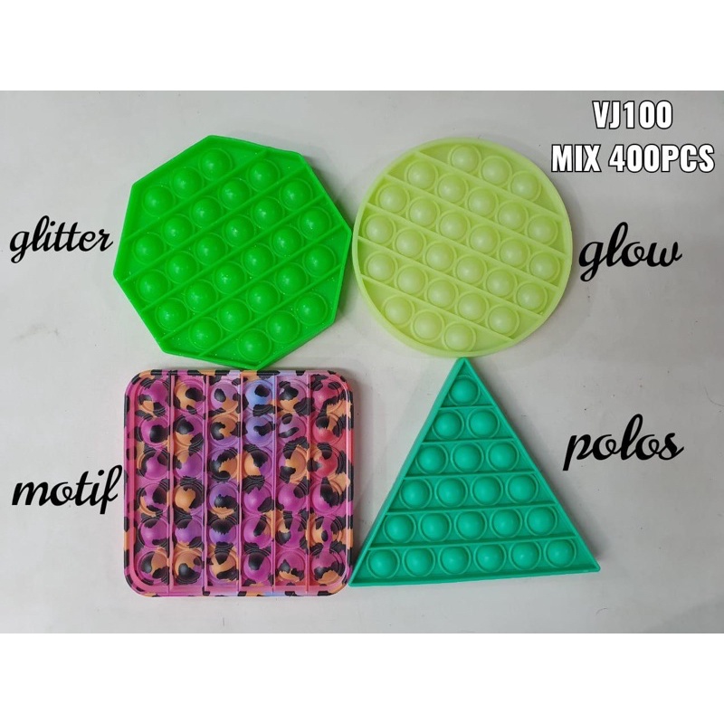 [FS] POP IT Fidget Toy mainan untuk penghilang stres pada anak Push bubble toy READY-3