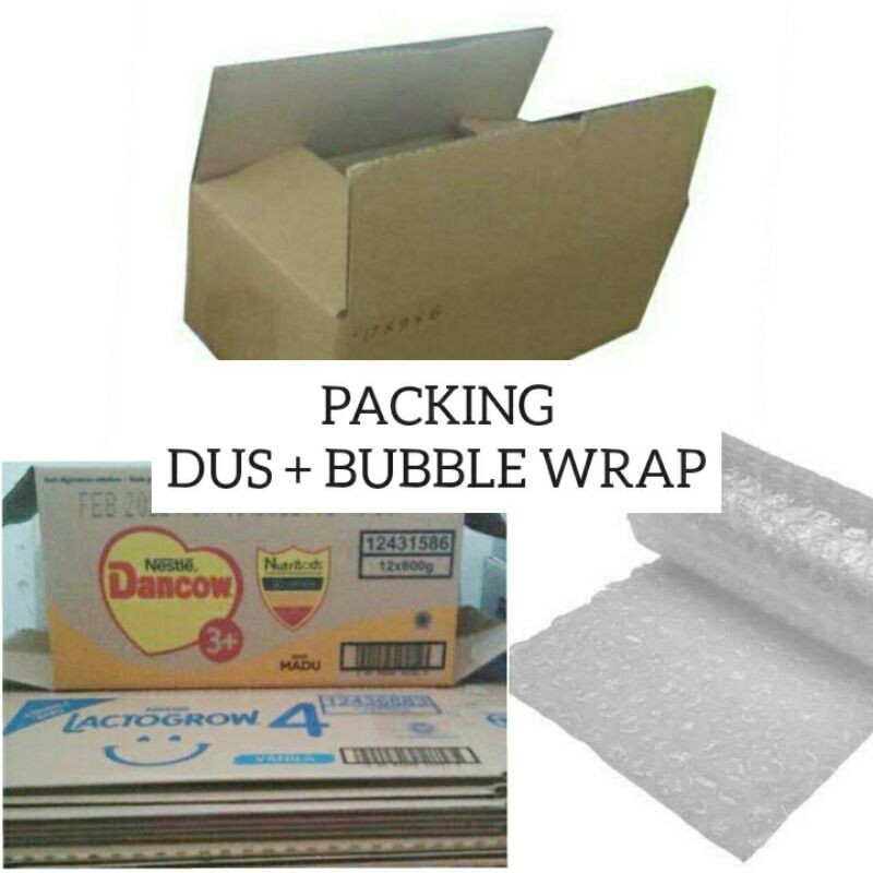 

Tambahan Packing Dus & Bubble wrap