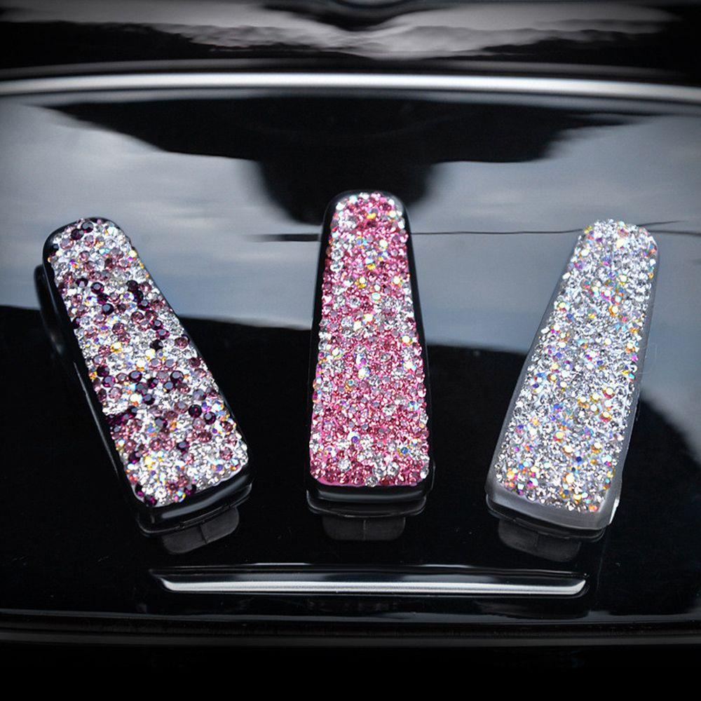 Bracket Kacamata Agustina Aksesoris Mobil Multifungsi Verhicle Note Clip Bill Klip Berlian Berlian Berlian Imitasi Klip Kacamata Mobil