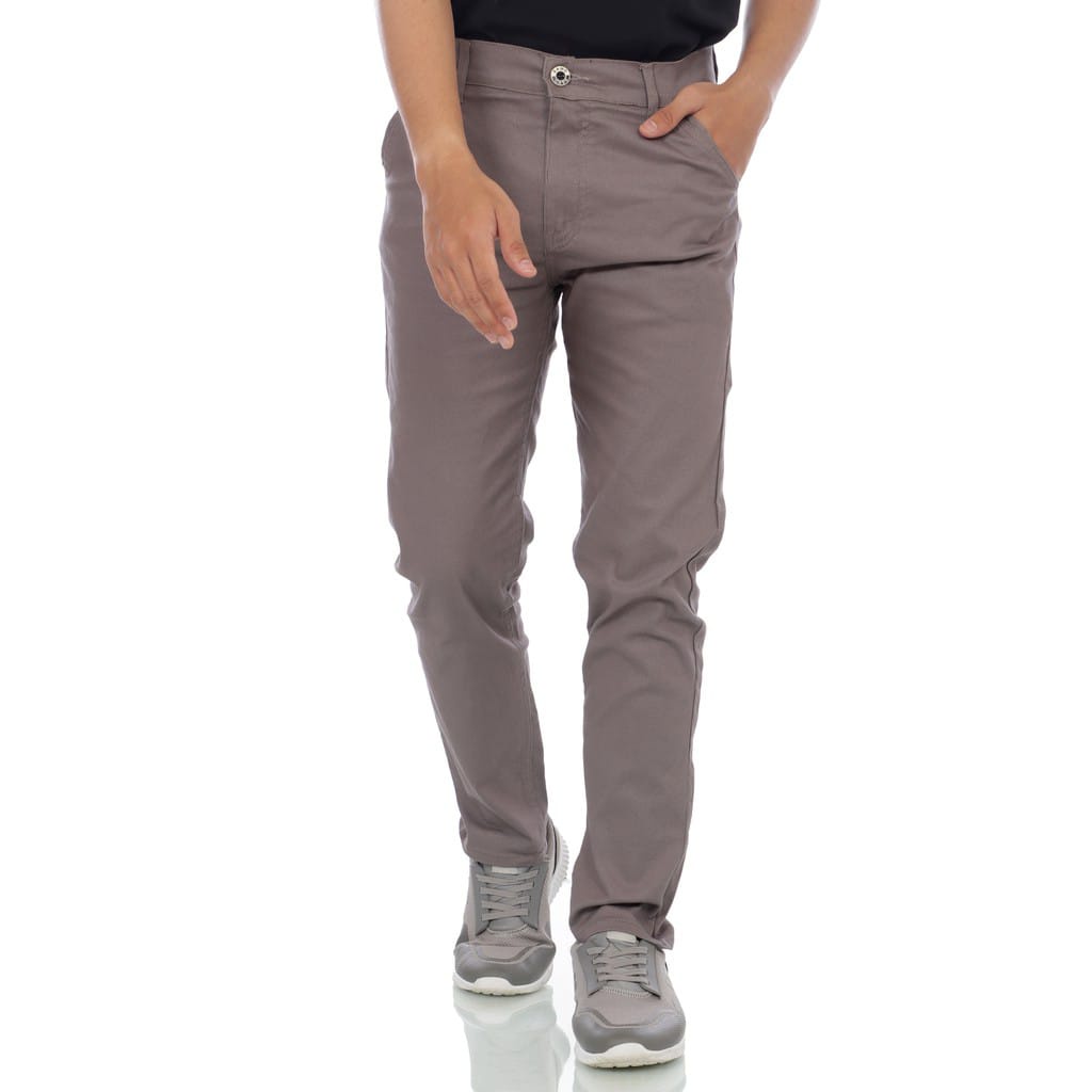 Celana Chino Chinos Cino Panjang Pria Slimfit  Santai Casual Formal Kualitas Distro Bahan Katun Adem Premium