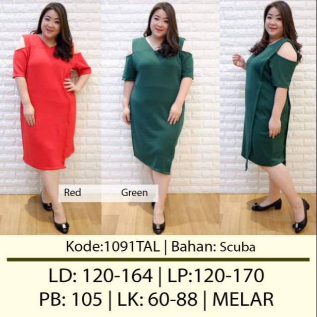 Dress Scuba Big Size 1091 TAL